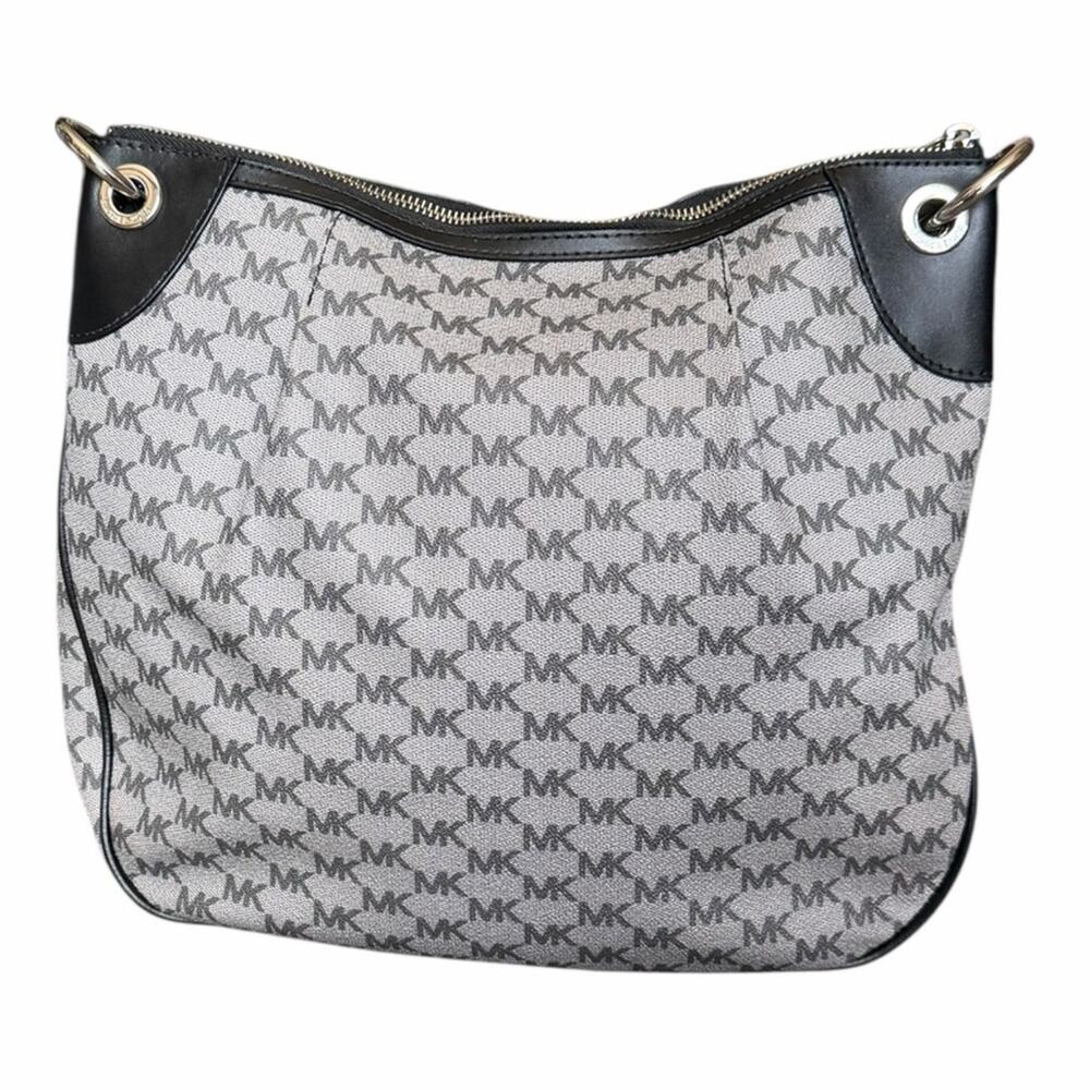 Michael Kors Jet Set Large Convertible Shoulder Crossbody MK Monogram Bag - Picture 7 of 14